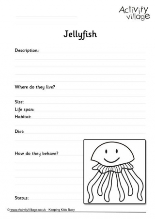 Jellyfish Worksheet