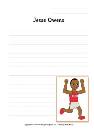 Jesse Owens Writing Page