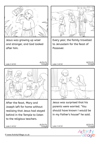 Jesus Stays Behind Sequencing Cards