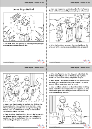 Jesus Stays Behind story and colouring book