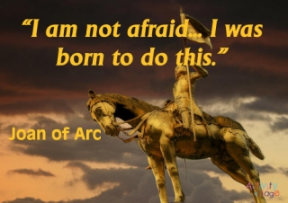 Joan of Arc Quote Poster