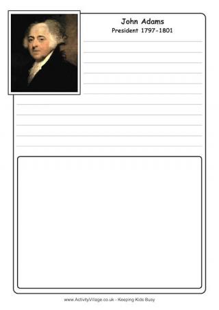  John Adams Notebooking Page