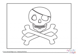 Jolly Roger Colouring Page