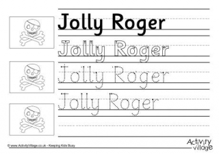 Jolly Roger Handwriting Worksheet