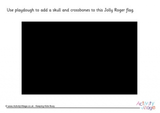 Jolly Roger Playdough Mat