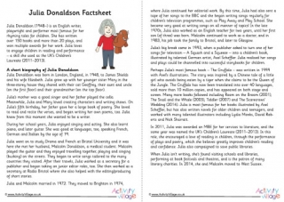 Julia Donaldson Factsheet