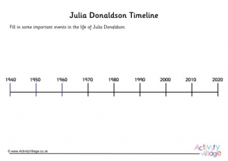 Julia Donaldson Timeline Worksheet
