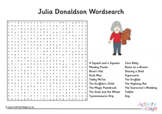 Julia Donaldson Word Search