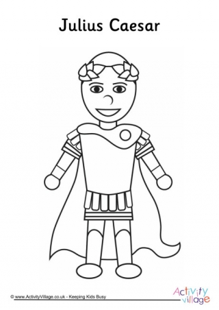 Julius Caesar Colouring Page