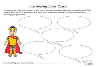 Julius Caesar Interview Worksheet
