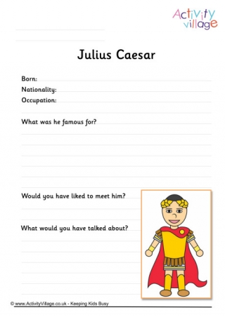 Julius Caesar Worksheet