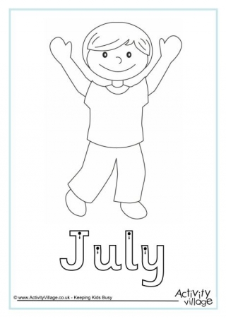 July Finger Tracing