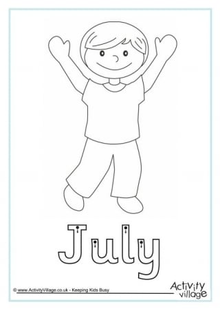 July Finger Tracing