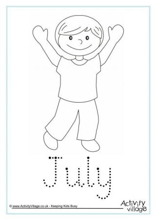 July Word Tracing