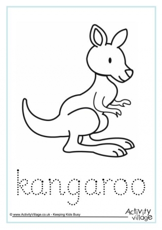 Kangaroo Word Tracing