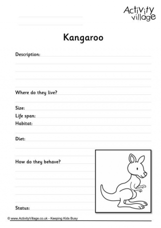 Kangaroo Worksheet