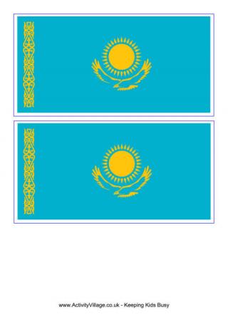 Kazakhstan Flag Printable