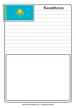 Kazakhstan Notebooking Page