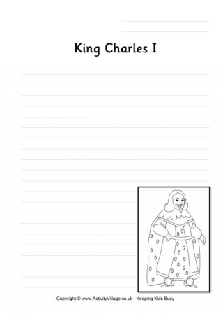 King Charles I Writing Page