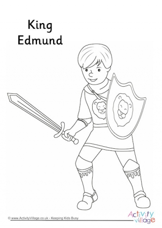 King Edmund Colouring Page