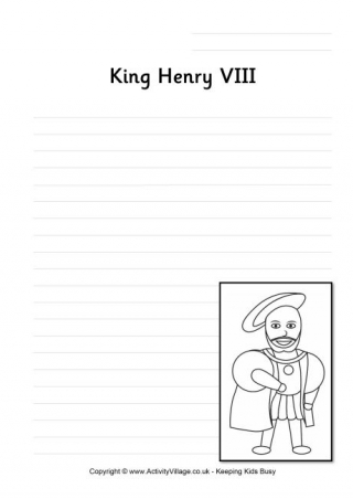 Henry VIII Writing Page