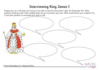 King James I Interview Worksheet