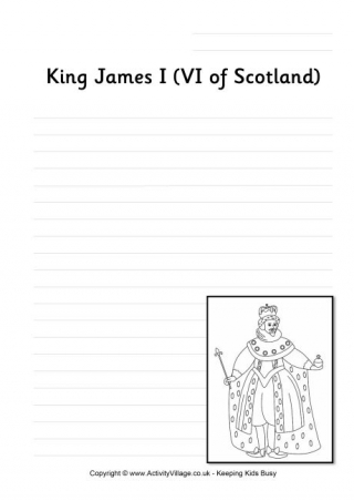 King James I Writing Page