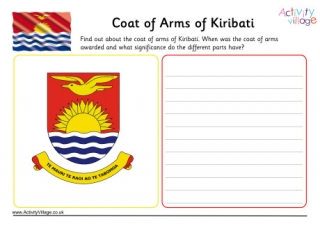 Kiribati Coat Of Arms Worksheet