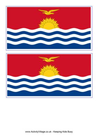 Kiribati Flag Printable