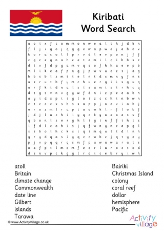 Kiribati Word Search