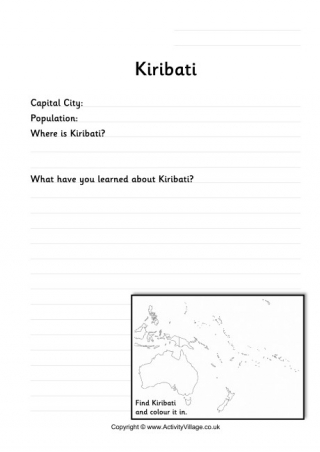 Kiribati Worksheet