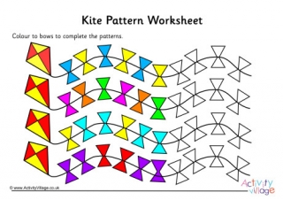 Kite Pattern Worksheet