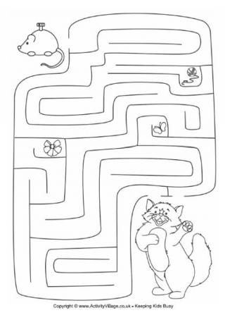 Kitten and Mouse Maze