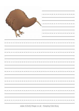 Kiwi Writing Paper