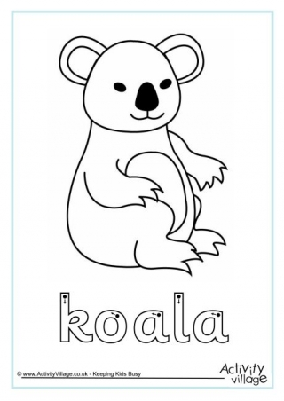 Koala Finger Tracing