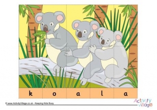 Koala Spelling Jigsaw