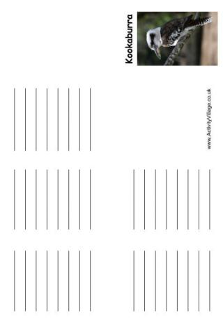 Kookaburra Booklet