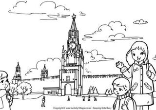 Kremlin Colouring Page
