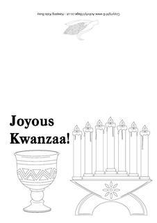 Kwanzaa Colouring Cards
