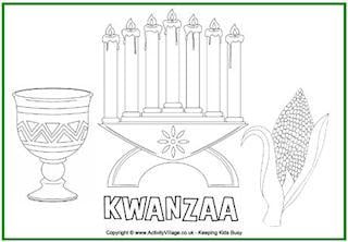 Kwanzaa Colouring Pages