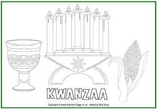 Kwanzaa Colouring Pages