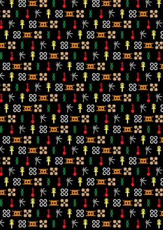 Kwanzaa Icons Scrapbook Paper