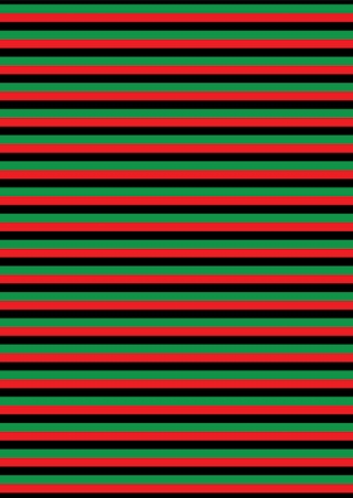 Kwanzaa Narrow Stripes Scrapbook Paper