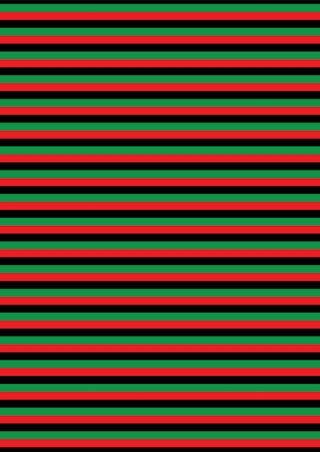 Kwanzaa Narrow Stripes Scrapbook Paper