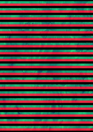 Kwanzaa Narrow Stripes Textured Scrapbook Paper