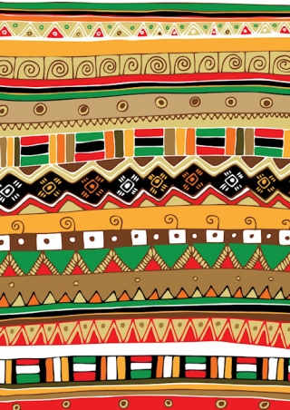 Kwanzaa Patterned Scrapbook Paper