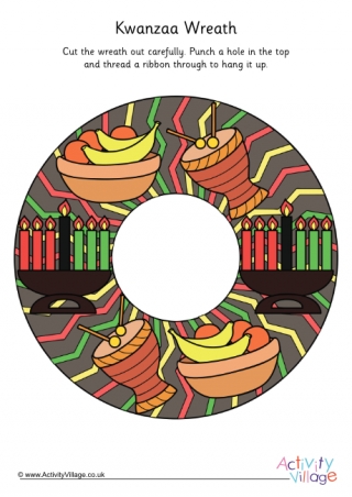 Kwanzaa Wreath Printable