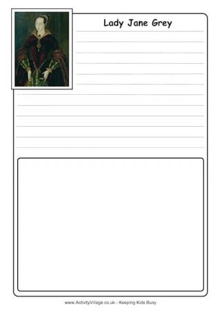 Lady Jane Grey Notebooking Page