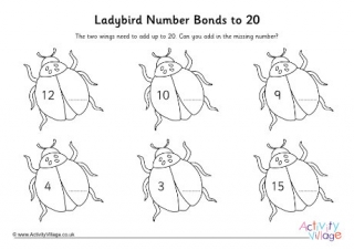 Ladybird Number Bonds To 20