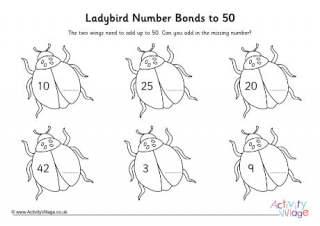 Ladybird Number Bonds To 50